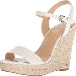 Michael Kors White Wedges Size 10